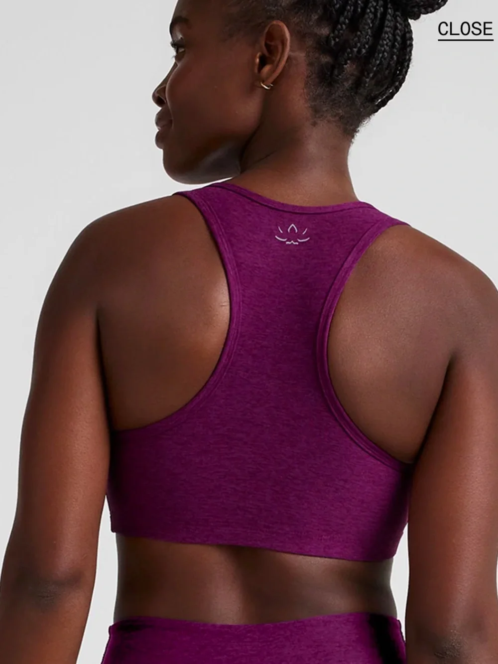 Beyond Yoga Spacedye Lift Your Spirits Bra Color Aubergine-Beet Size M